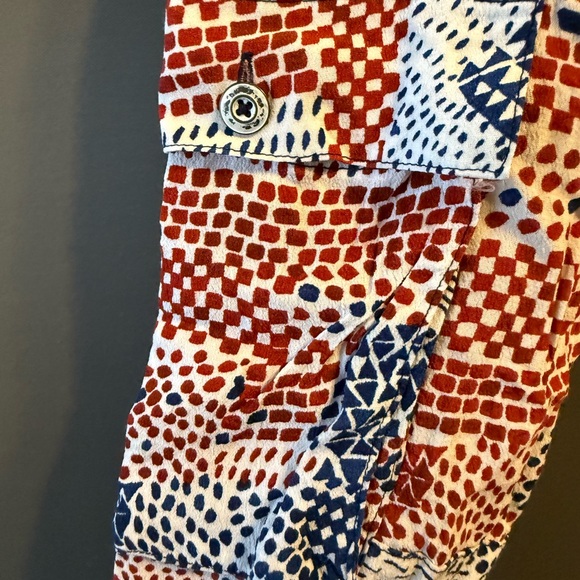 Anthropologie Hei Hei Pants Womens Extra Small Blue & Red Nouveau Harem Pant - Picture 4 of 6